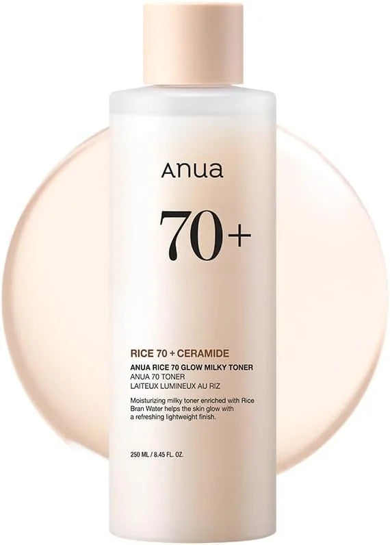 Anua Rice 70 Milky Toner - Tonique pour tous types de peaux, Hydratation et protection