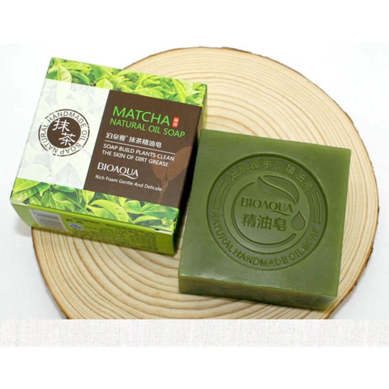 Savon Artisanal au Matcha - Réduit les impuretés et l'acné