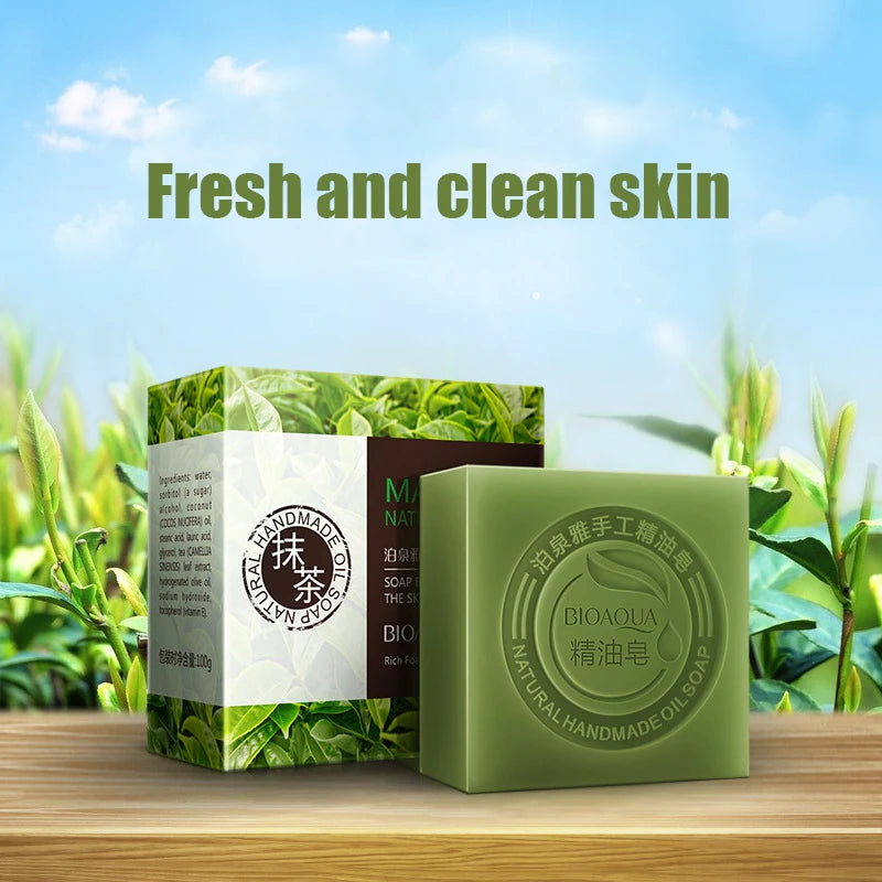 Savon au Matcha Bio - Peau fraîche et propre