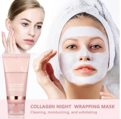 Masque de nuit au Collagène | Glass skin | Skincare Soin Réparateur - Masque Vira