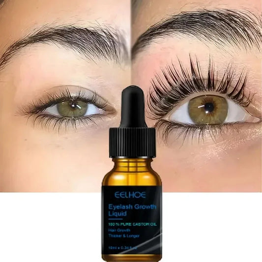 Eyelash Growth Serum Naturally Thick Eyelashes 7 Days Rapid Growth Thin Curly Black Beauty Eyelash Enhancement Treatment