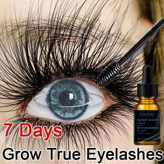 Eyelash Growth Serum Natural Thick Eyelash 7 Days Fast Growth Thin Curl Black Beautiful Eyelash Enhancement Care Beauty Health