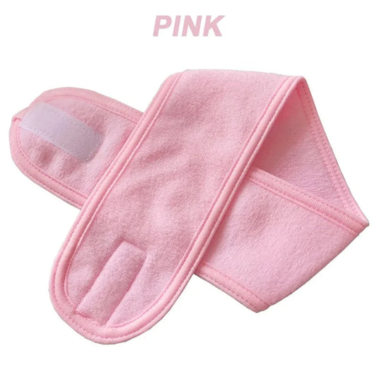 Bandeau ajustable pour le spa, couleur rose pâle